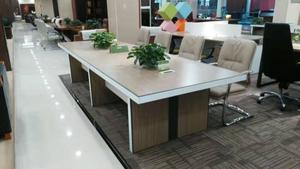 办公家具小型会议桌长桌办公桌长方形会议桌椅组合简约现代