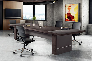 办公桌椅之现代企业公司职员会议接待台洽谈会议桌