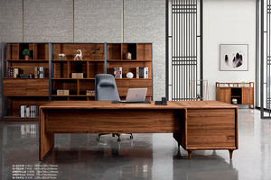 古典传统全实木老板桌办公家具桌椅